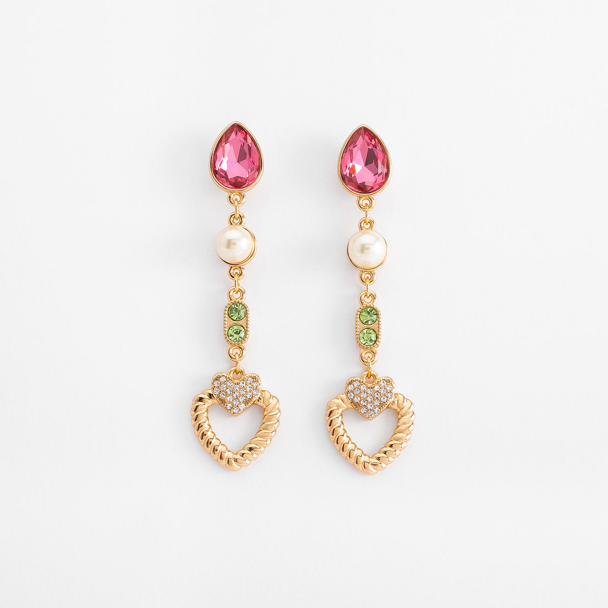 Colorful Heart Earrings