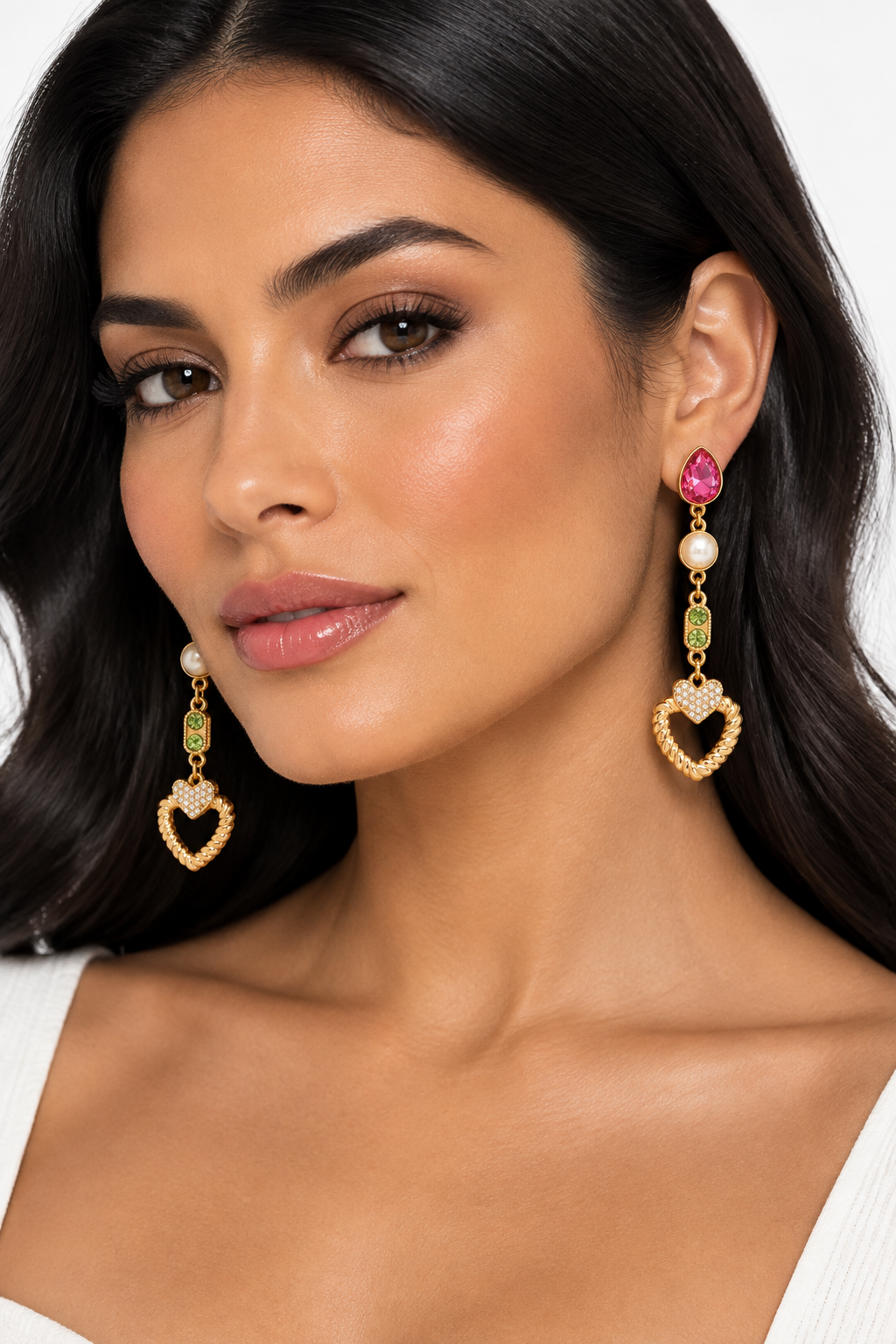 Colorful Heart Earrings