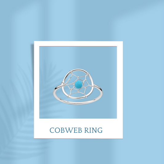 Sterling Silver Cobweb Ring