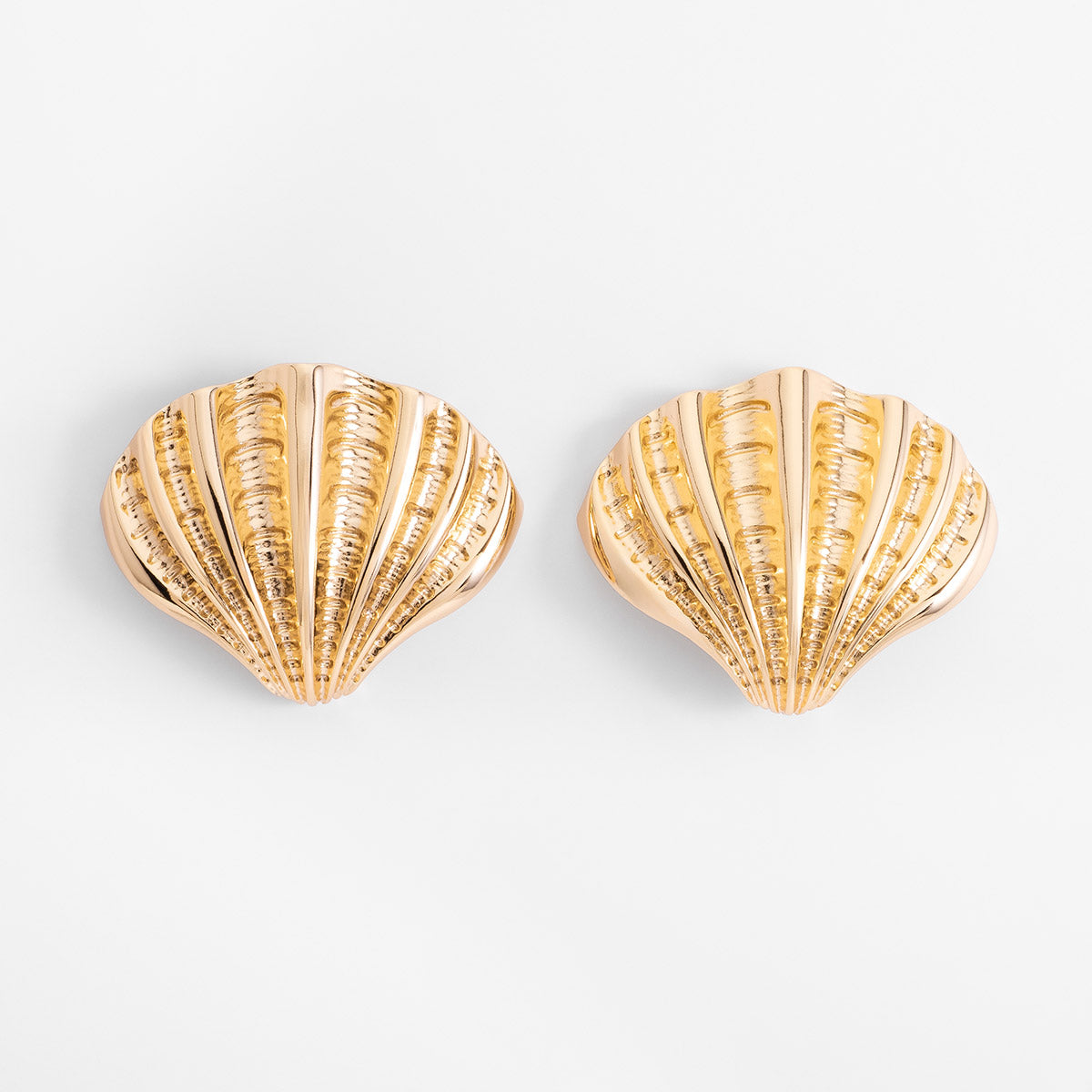 Golden Sunrise Shell Earrings