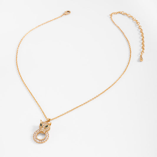 Golden Feline Necklace