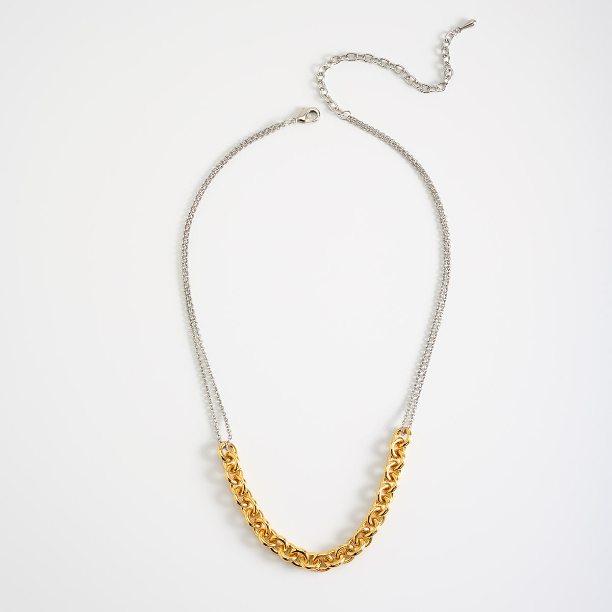 Dual Tone Statement Necklace