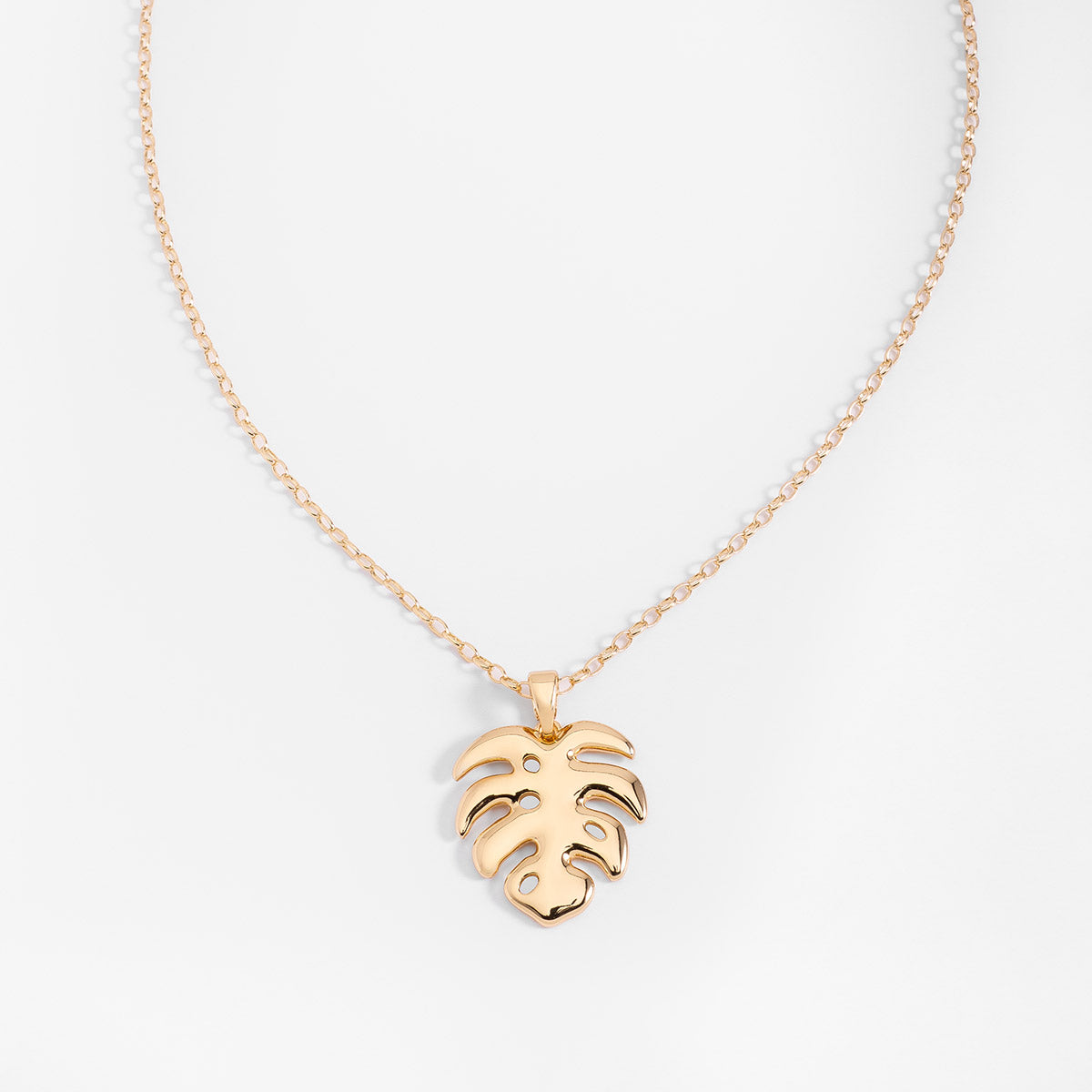 Monstera Tropical Necklace