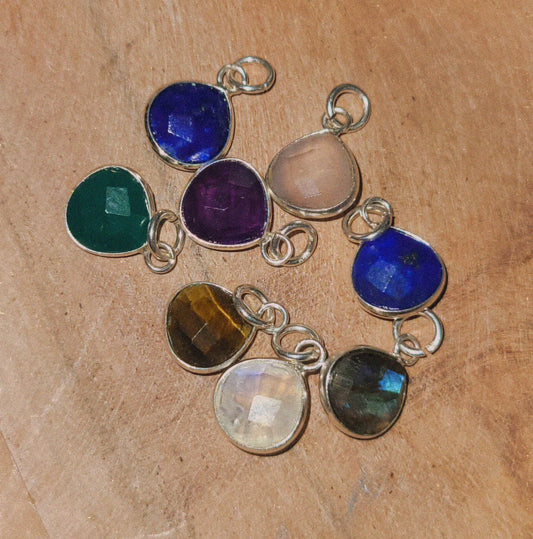 Sterling Silver Natural Stones Pendants