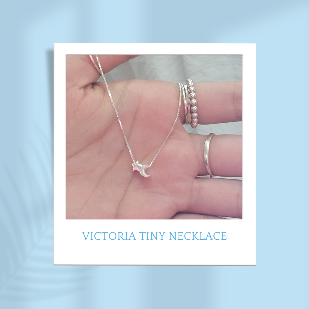Sterling Silver Victoria Tiny  Necklace