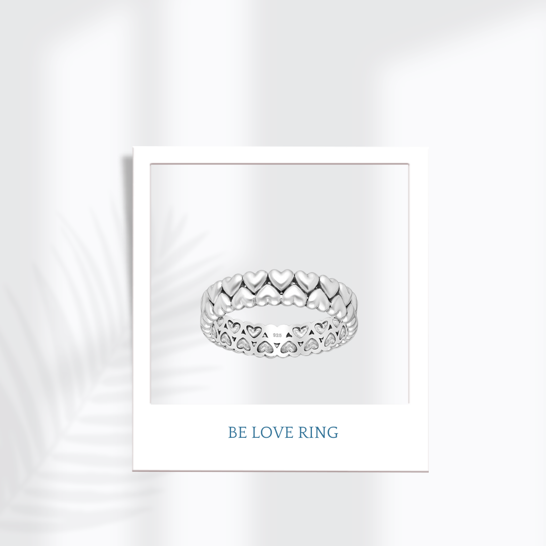 Sterling Silver Be Love Band Ring