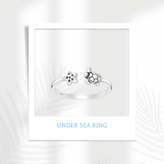 Sterling Silver Undersea Ring