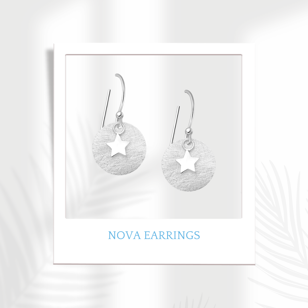 Sterling Silver Nova Earrings