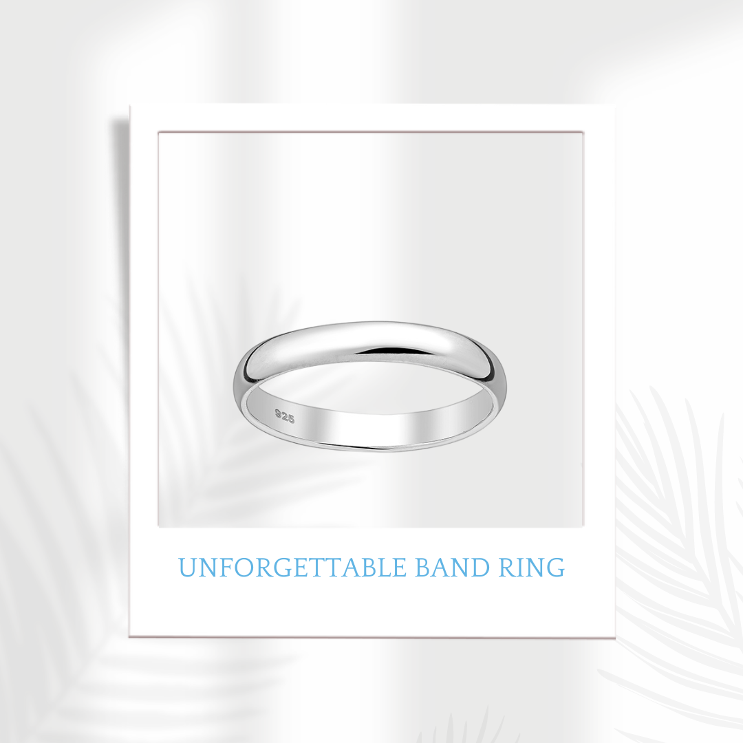 Sterling Silver Unforgettable Band Ring