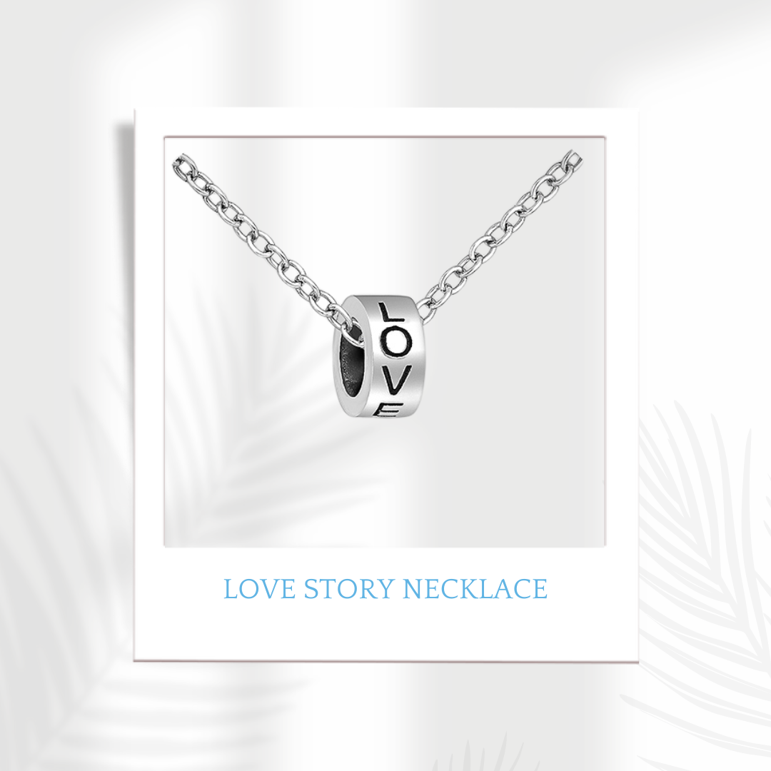 Sterling Silver Love Story Necklace