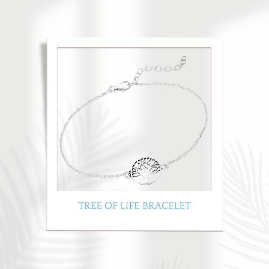 Sterling Silver Tree Of Life Bracelet