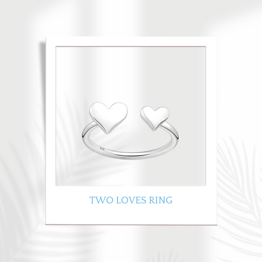Sterling Silver Two Loves Ring