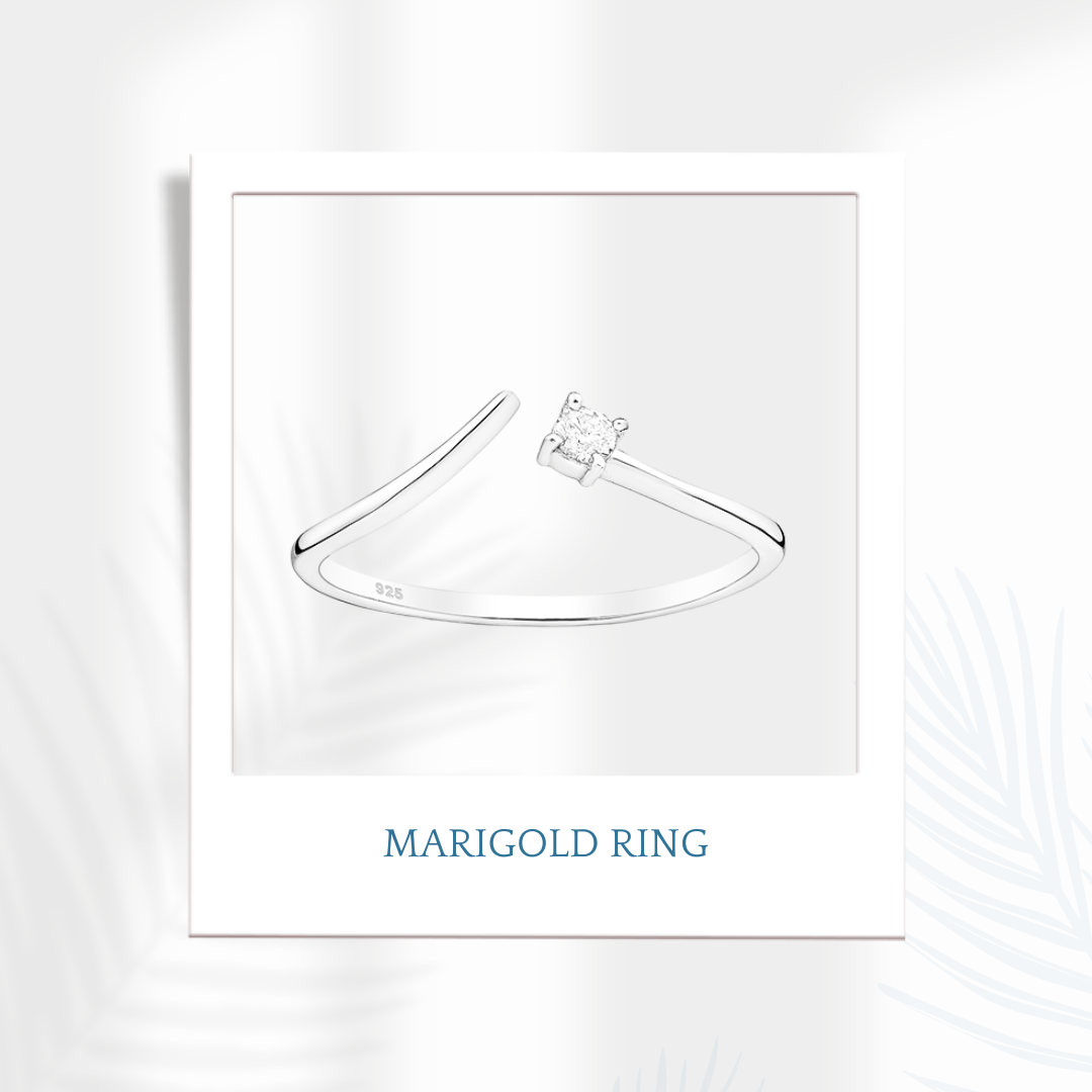 Sterling Silver Marigold CzRing