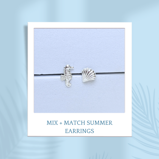 Sterling Silver Mix & Match Summer Earrings