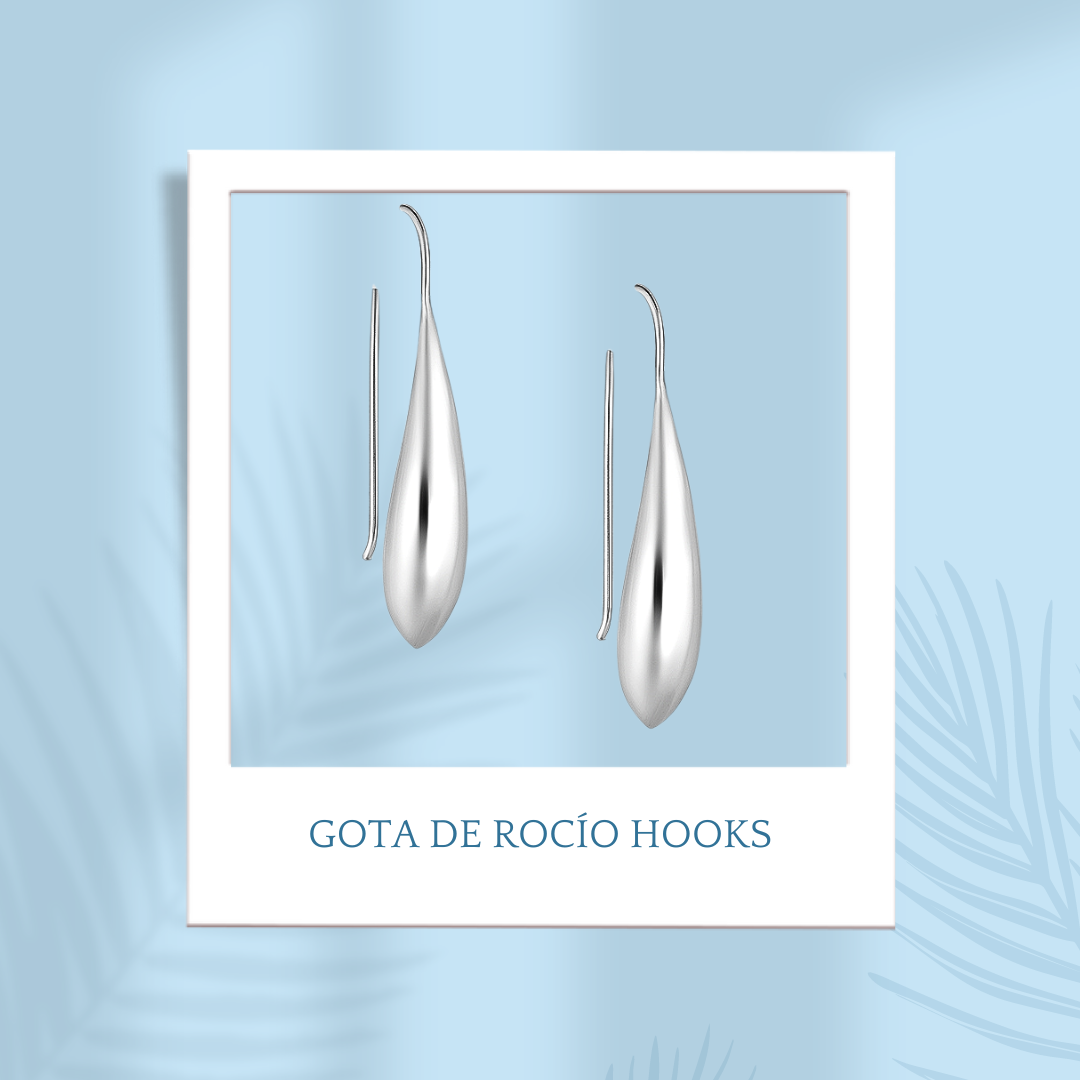 Sterling Silver Gota de Rocío Hooks