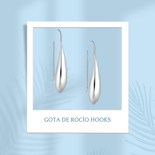 Sterling Silver Gota de Rocío Hooks