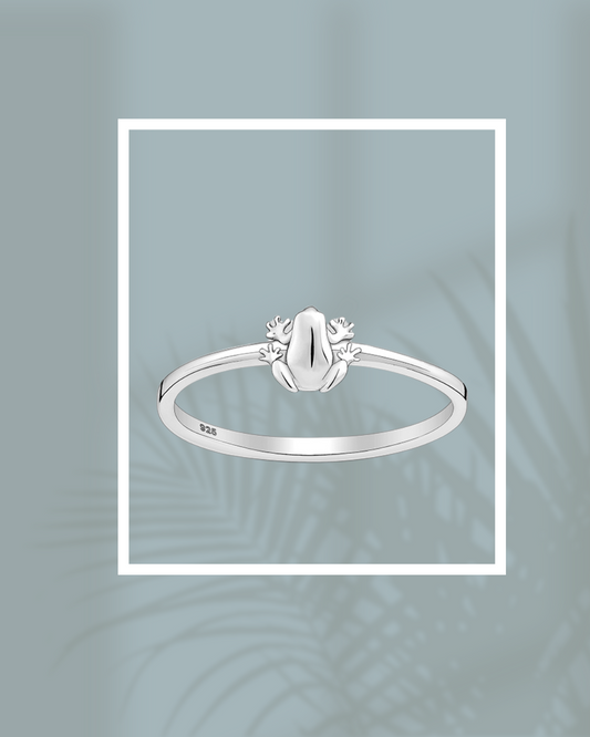 Sterling Silver Tiny Coquí Ring