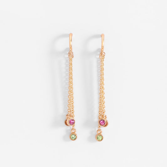 Aurora Borealis Golden Earrings