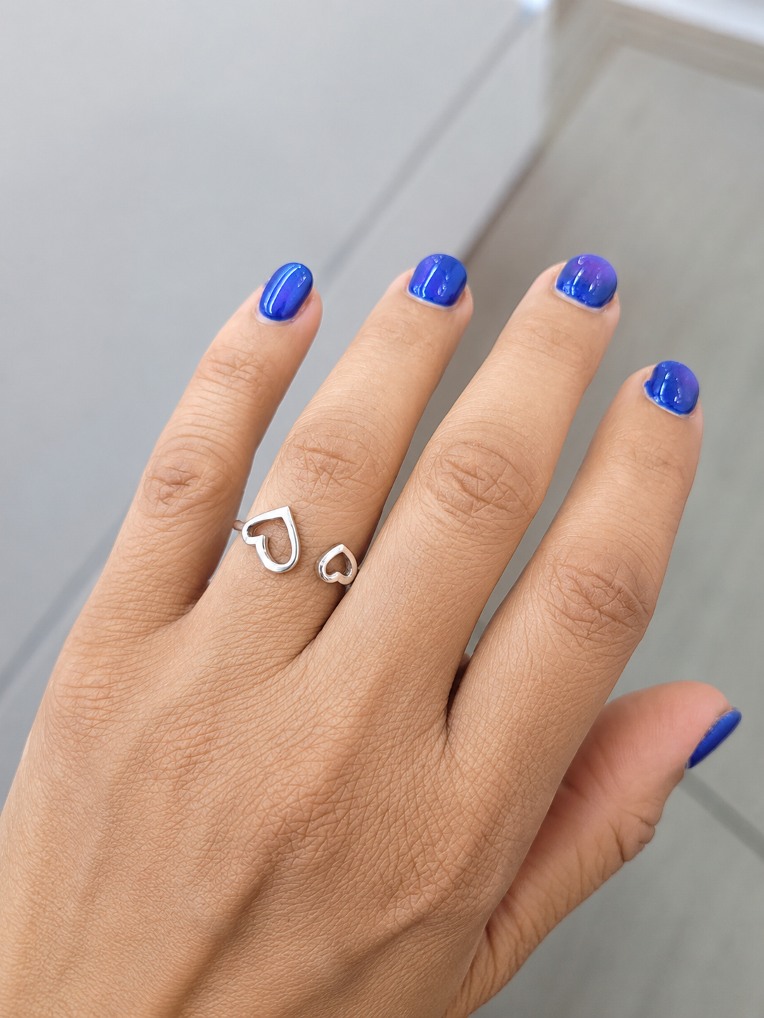 Sterling Silver Big Love Ring #40-2
