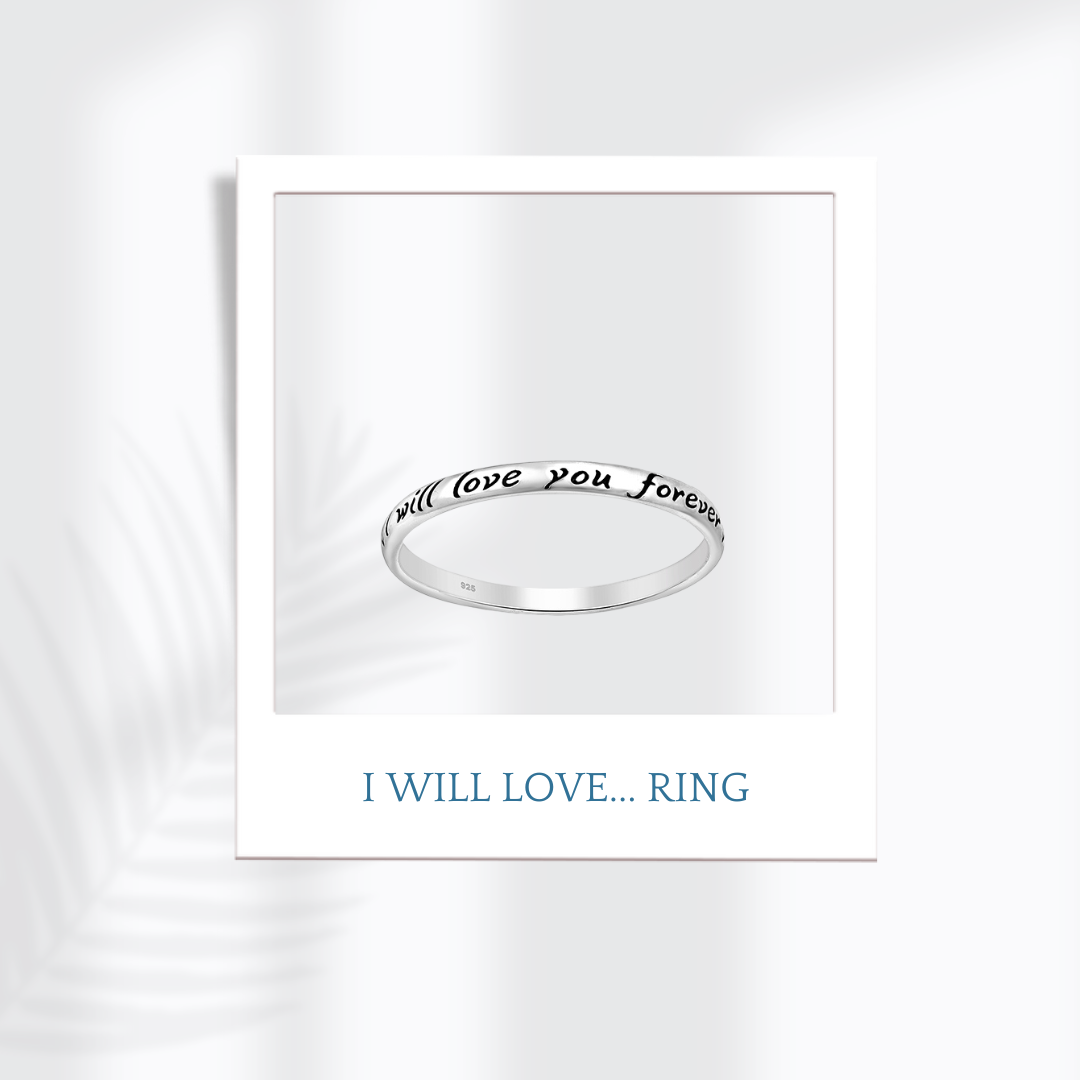 Sterling Silver I will love...Ring