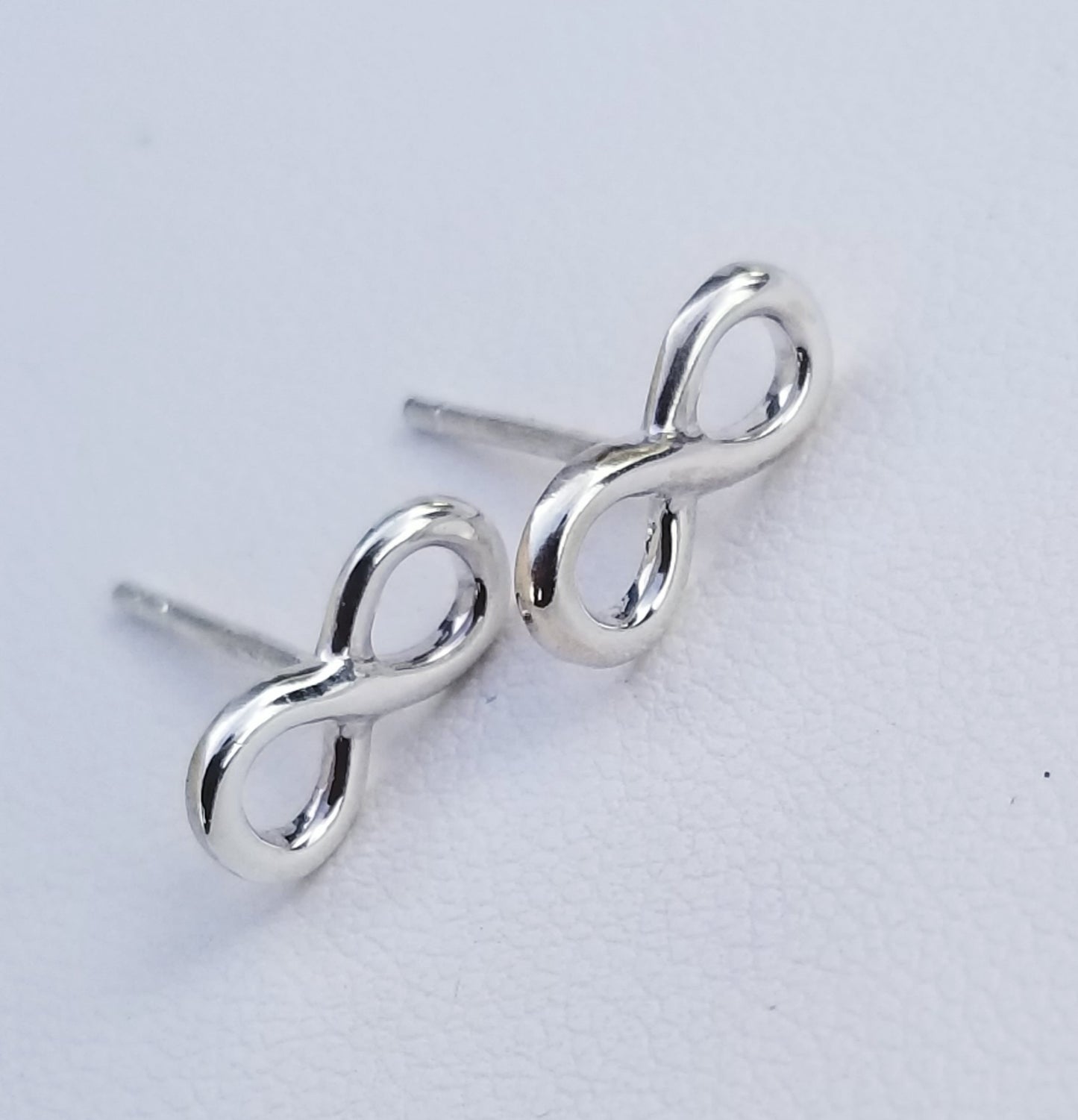 Sterling Silver Infinito Studs Earrings
