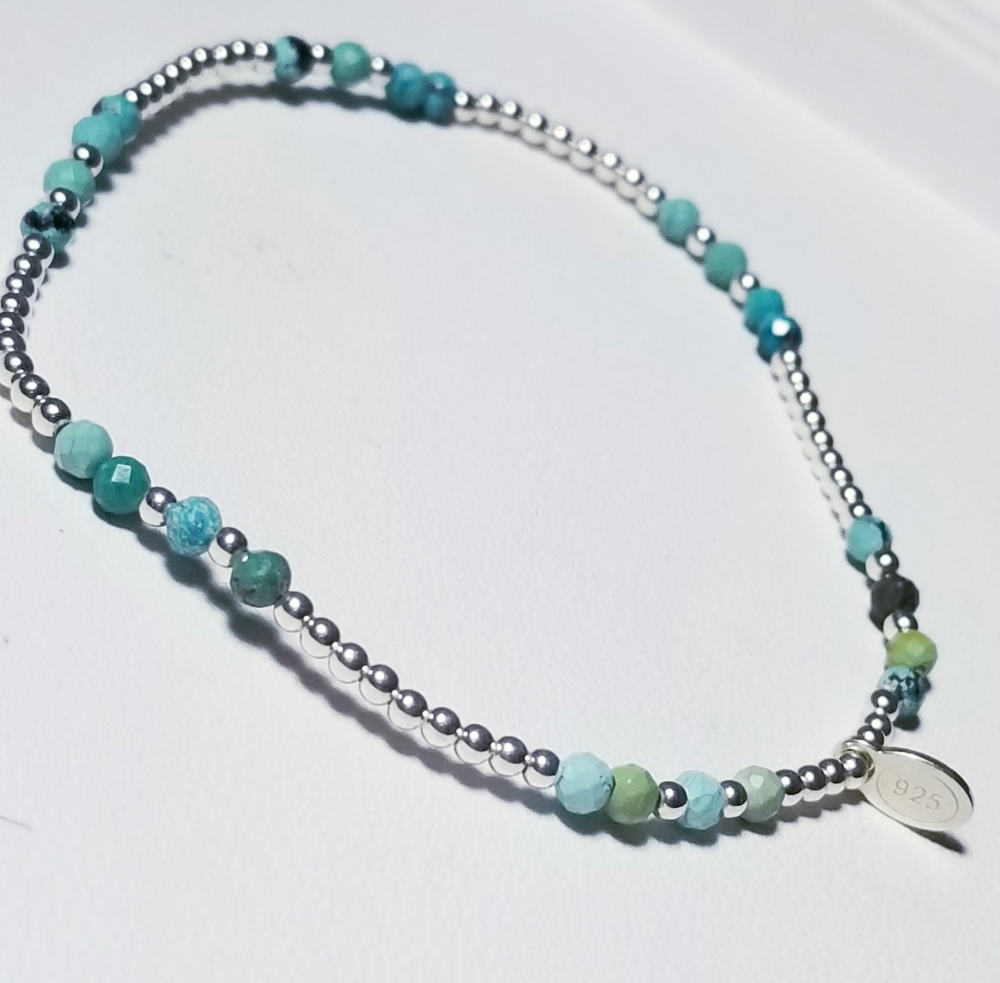 Grace GemStones and Silver Beads Bracelet