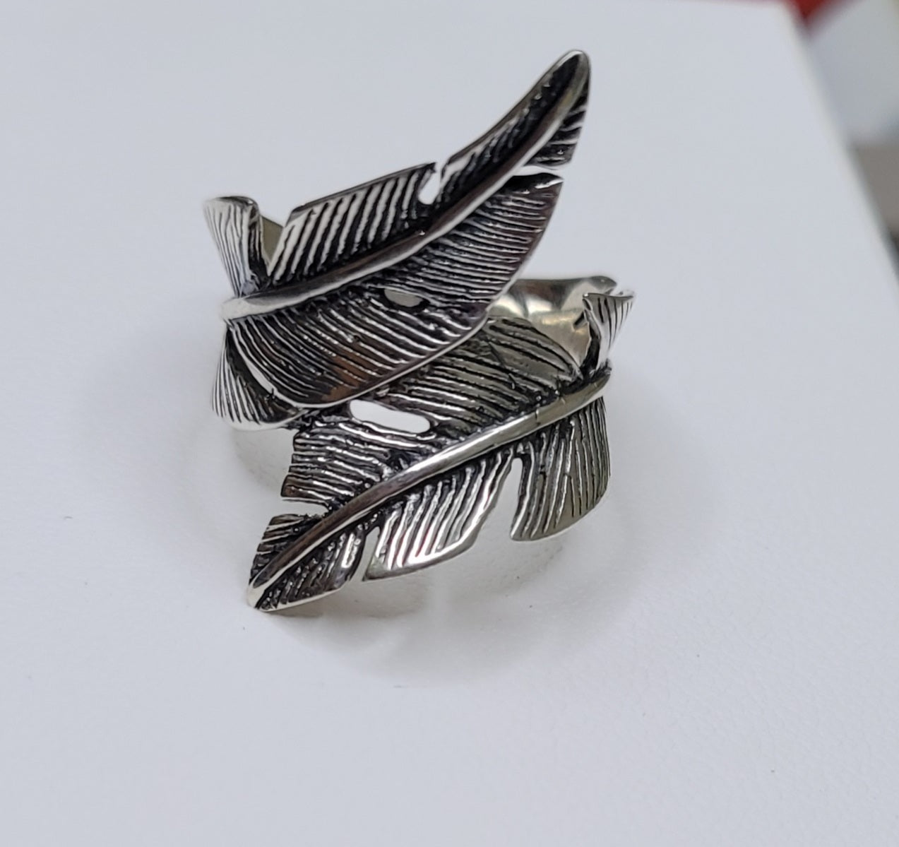 Sterling Silver Feather of Freedom Ring