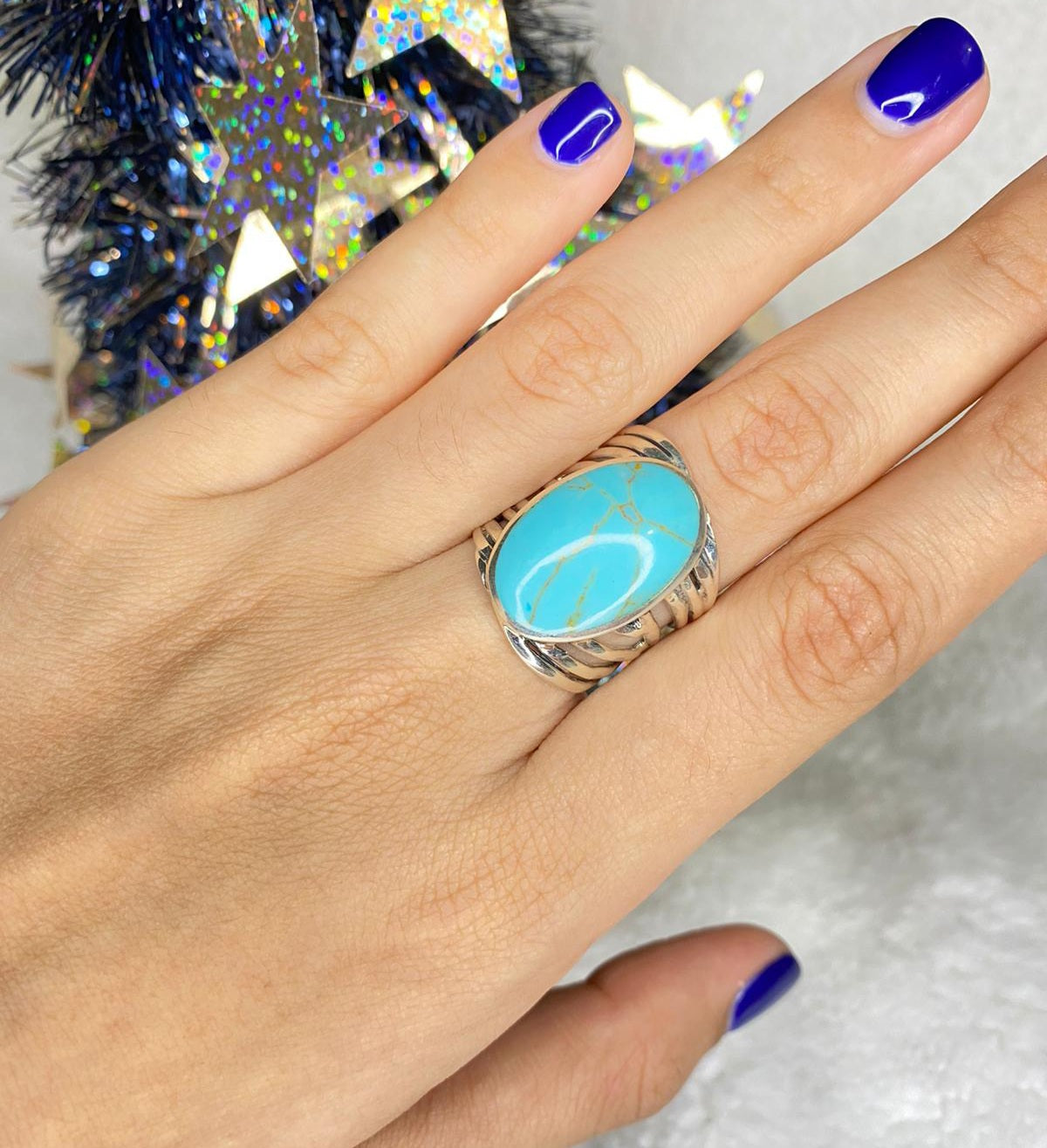 Sterling Silver Rome Turquoise Ring