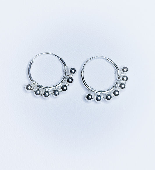 Sterling Silver Modern Hoops