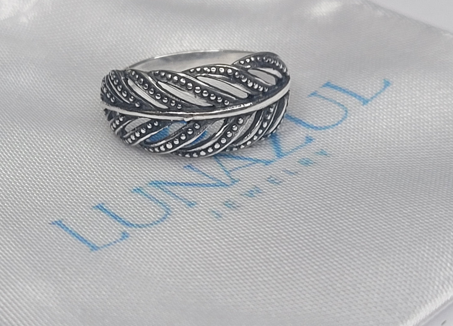 Sterling Silver Helecho Ring
