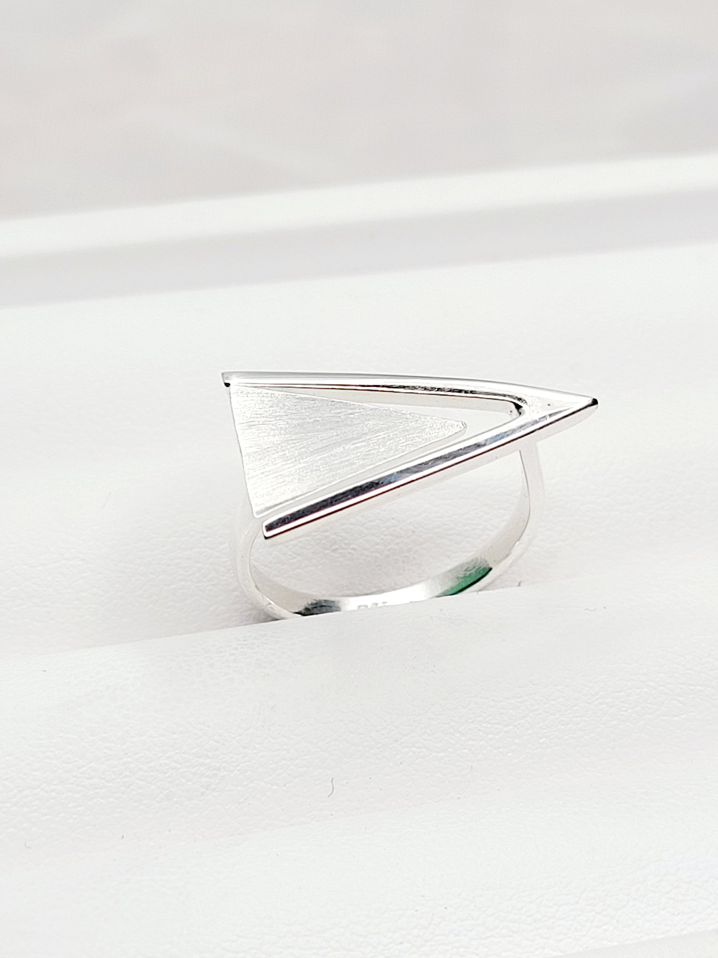 Sterling Silver Paper Airplane Ring