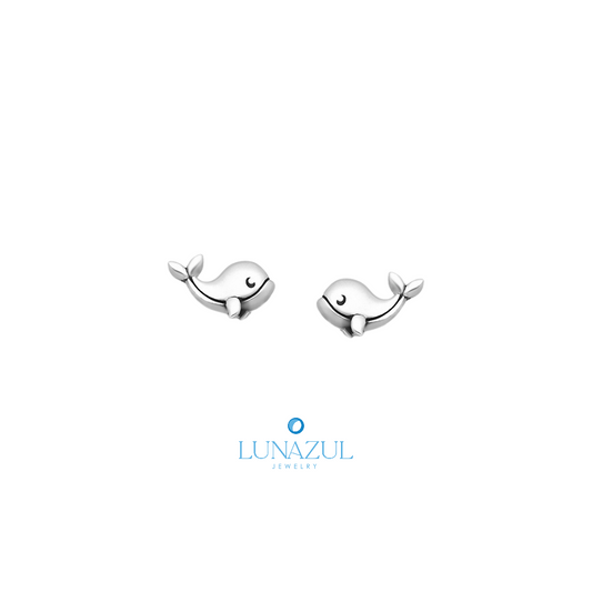 Sterling Silver Baby Dolphin Studs