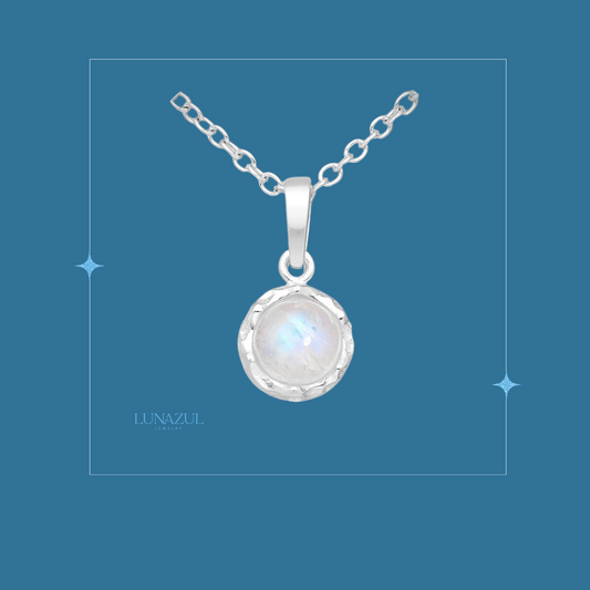 Sterling Silver Moonstone  Necklace