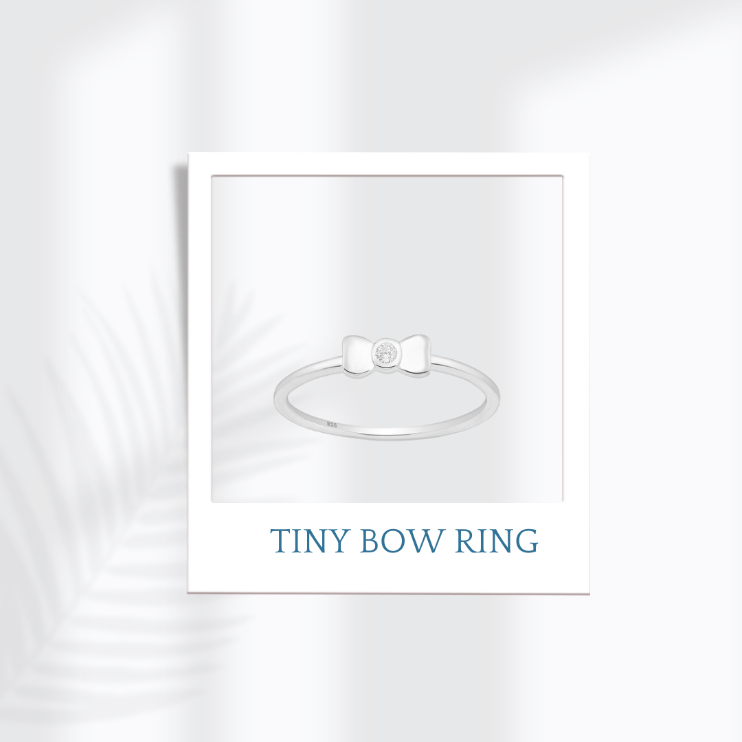 Sterling Silver Tiny Bow Ring