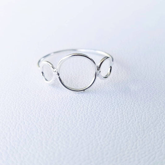 Sterling Silver Moons Ring #16-1