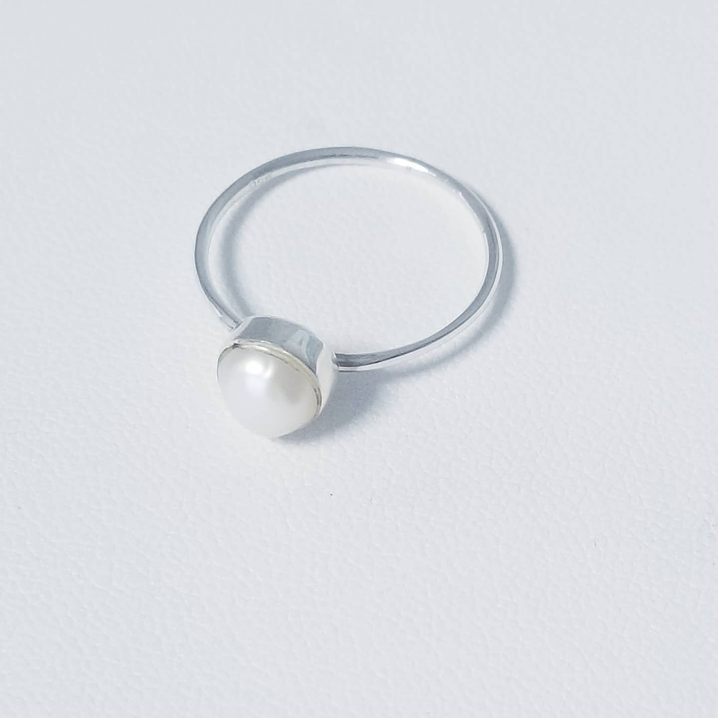 Classy White Pearl Ring