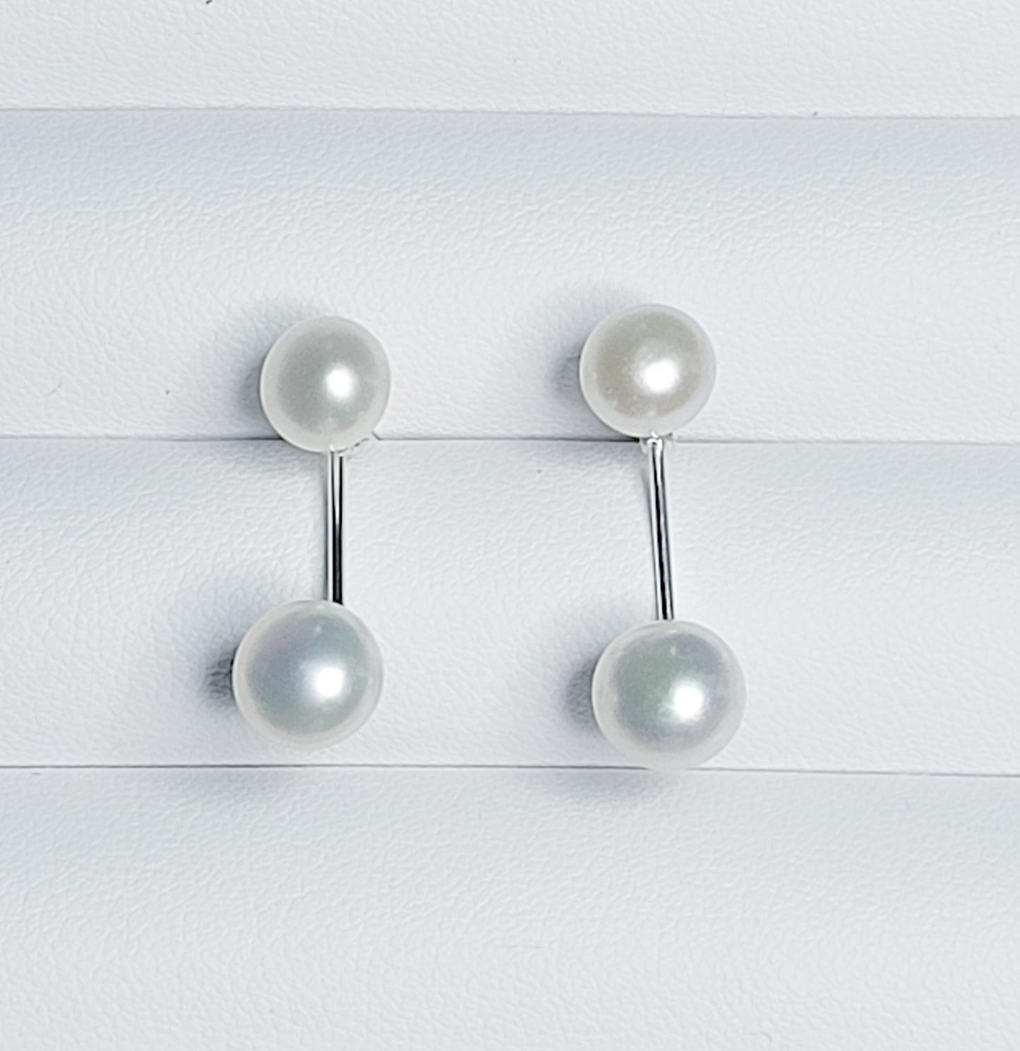 Sterling Silver Pearls on Wheels Earrings