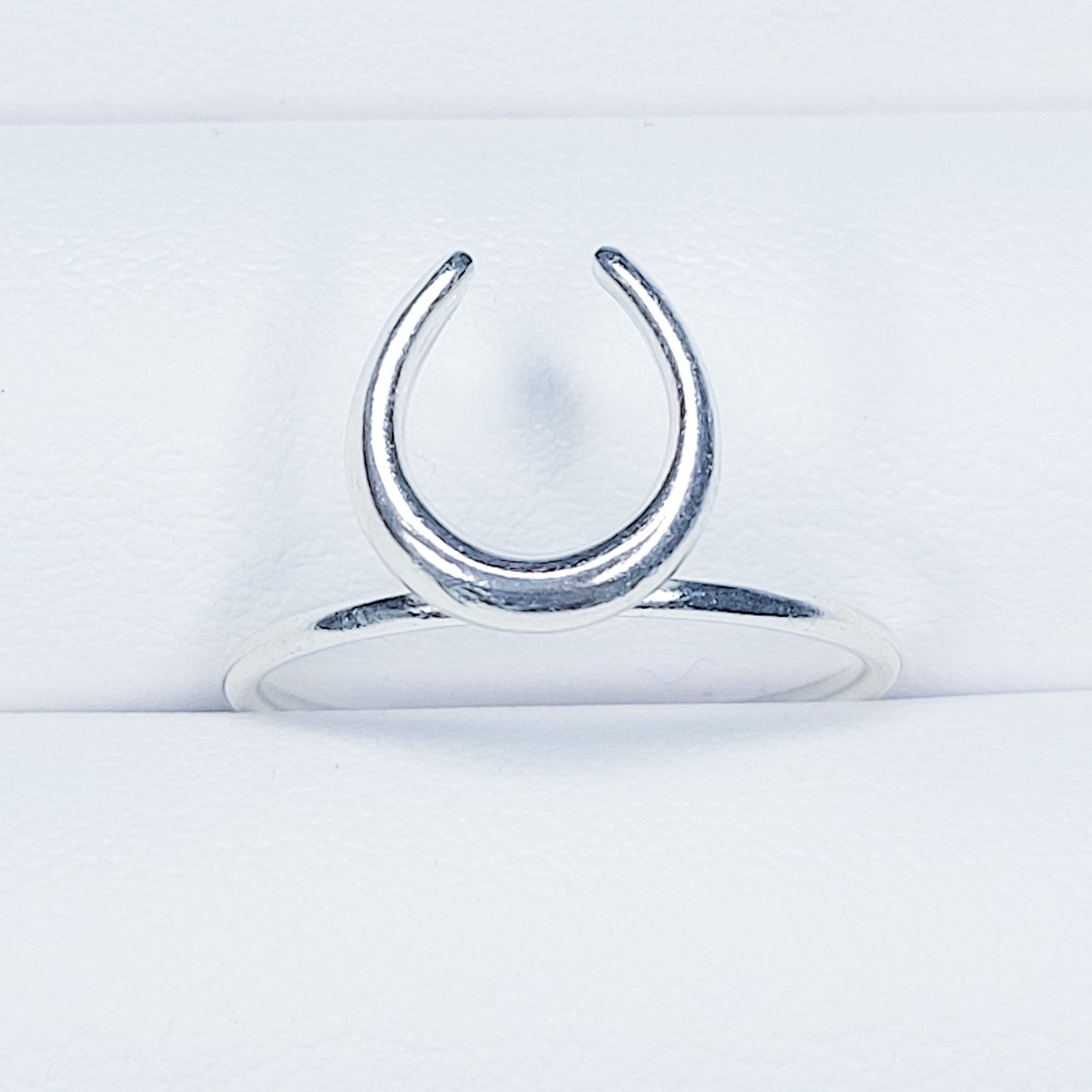 Sterling Silver Hornmoon Ring