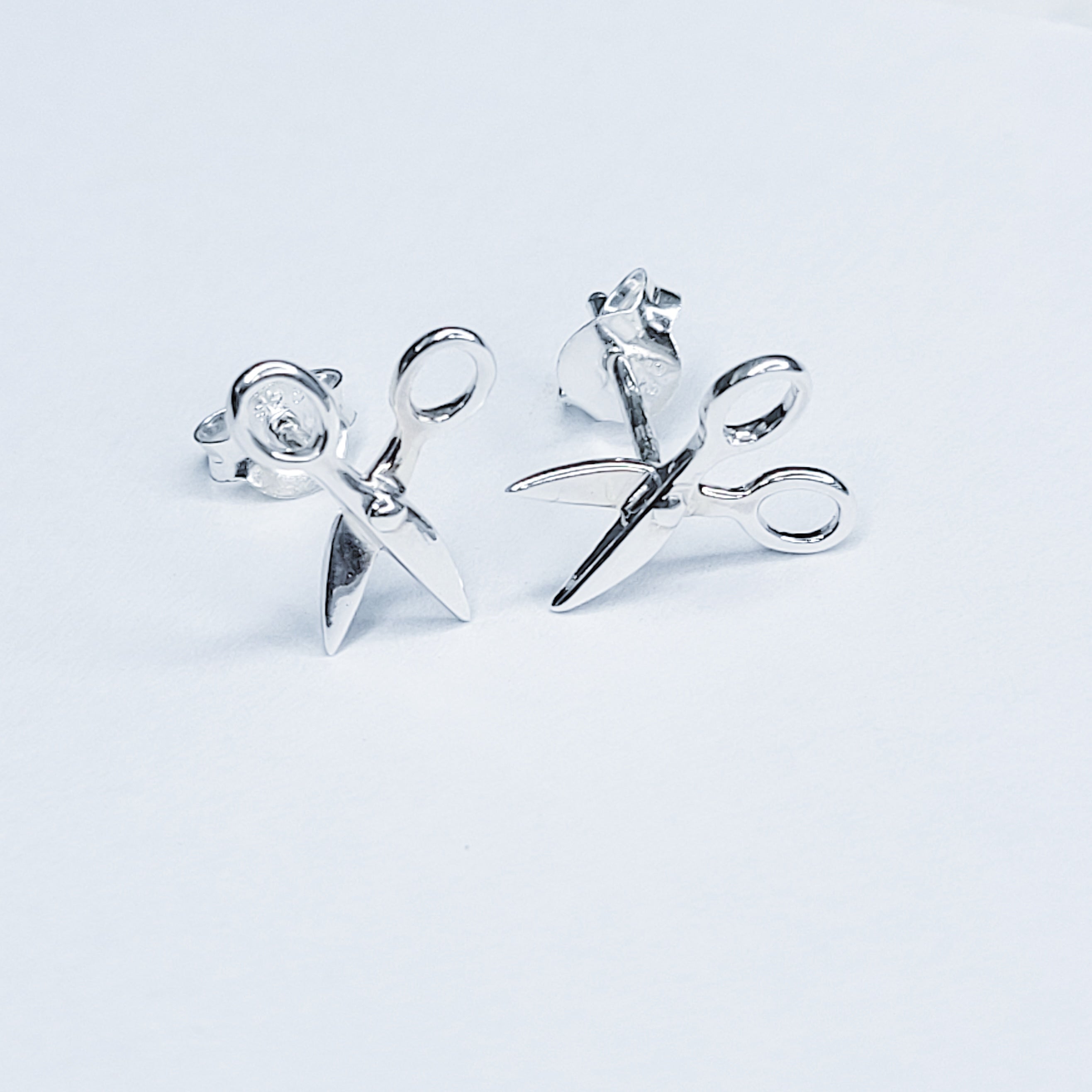 Sterling silver scissor deals earrings