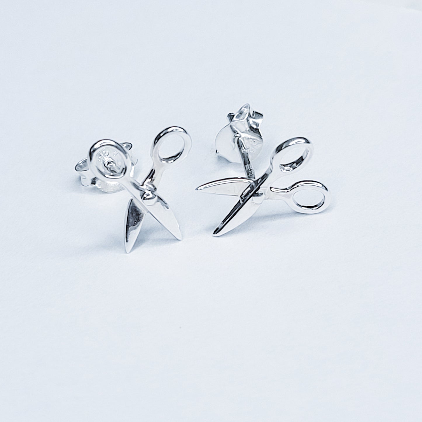 Sterling Silver Scissors Earrings