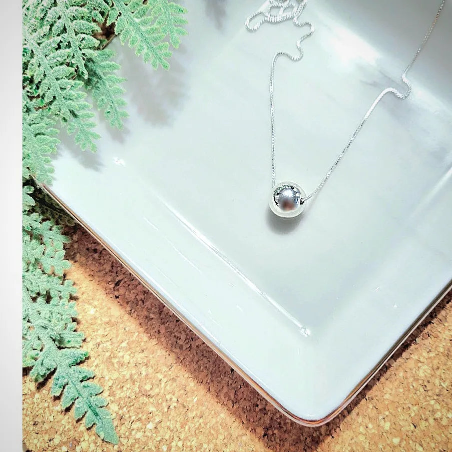 Sterling Silver Fine Ball Necklace