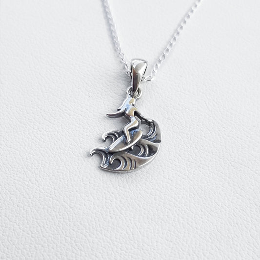Surfing Girl Necklace