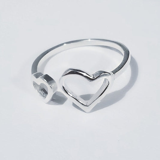 Sterling Silver Big Love Ring #40-2
